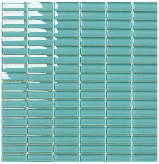 Classic Blue Haven Crystal Glass Mosaic tile