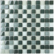 Classic Grey Blend Crystal Glass Mosaic 25x25mm (ESM02-25) tile
