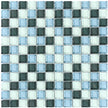 Classic Aqua Blend Crystal Glass Mosaic 25x25mm (ESSBM01-25) tile