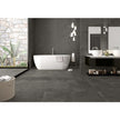 Evo Coal Lappato Porcelain Tiles in a room setting