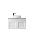 Hampton Mark II 750mm Satin White Wall Hung Vanity