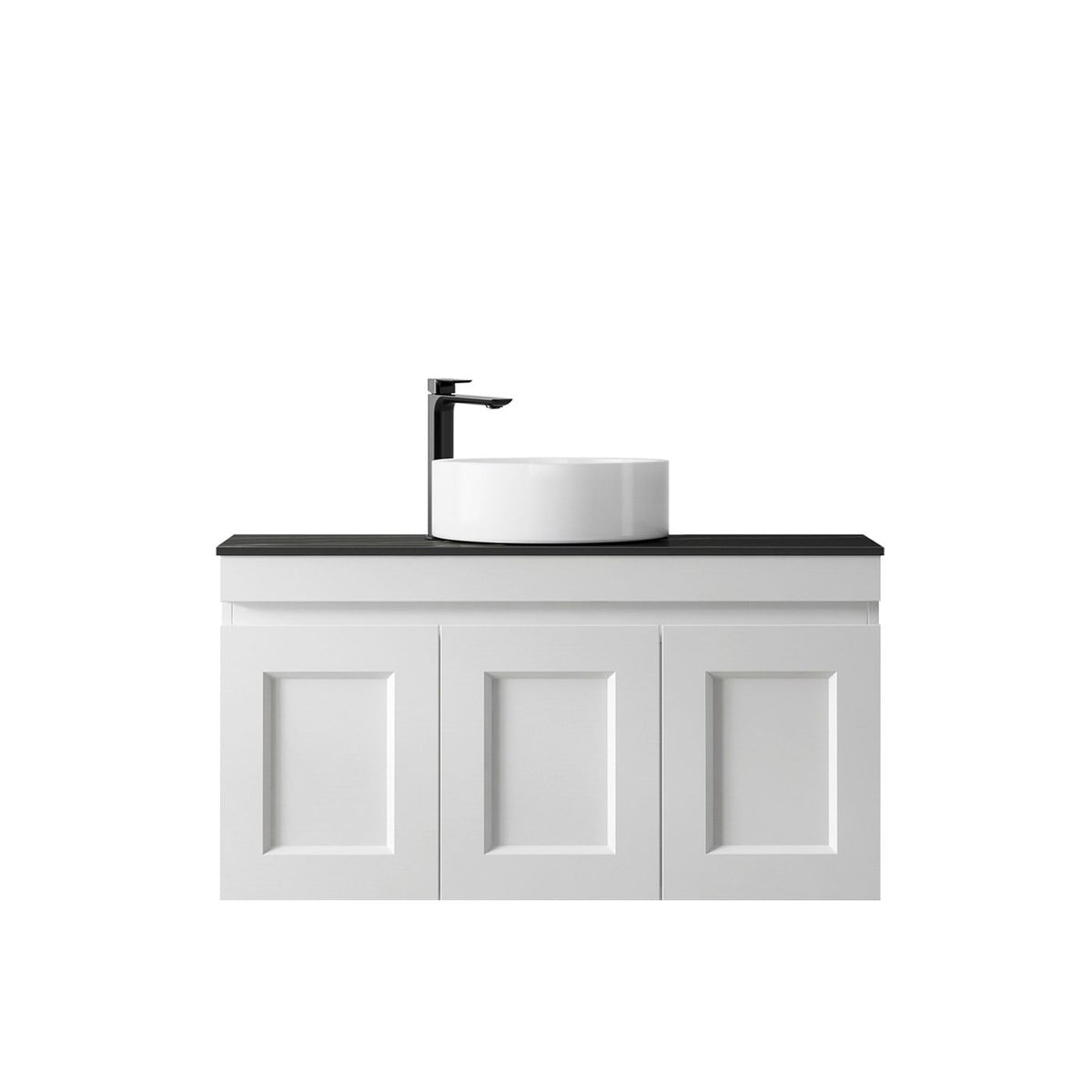 Byron 900mm Black Oak Wall Hung Vanity