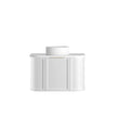 Hampshire 750mm Satin White Wall Hung Curve Vanity (12TH & NTH Only)