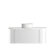 Hampshire 1200mm Satin White Wall Hung Curve Vanity