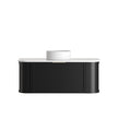 Hampshire 1200mm Satin Black Wall Hung Curve Vanity