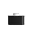 Otti Hampshire 900mm Satin Black Wall Hung Curve Vanity