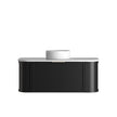 Hampshire 1200mm Satin Black Wall Hung Curve Vanity