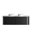 Hampshire 1500mm Satin Black Wall Hung Curve Vanity