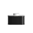 Otti Hampshire 900mm Satin Black Wall Hung Curve Vanity