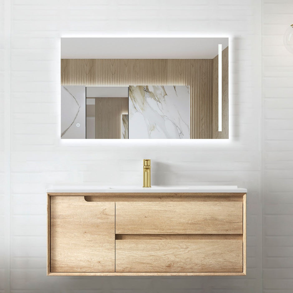Byron 1200mm Natural Oak Wall Hung Vanity