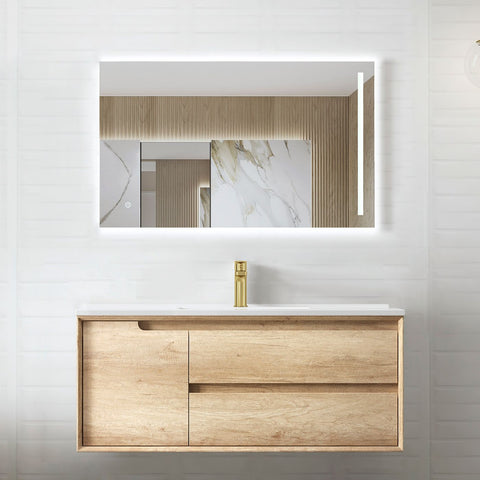 Otti Byron 1200mm Natural Oak Wall Hung Vanity