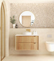 Byron Fluted 900mm Woodland Oak Wall Hung Vanity