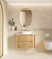 Byron Fluted 750mm Woodland Oak Wall Hung Vanity