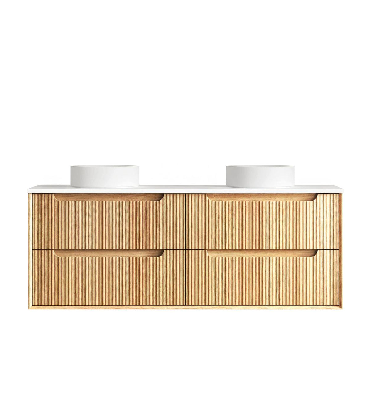 Hampton Mark II 1500mm Satin White Wall Hung Vanity