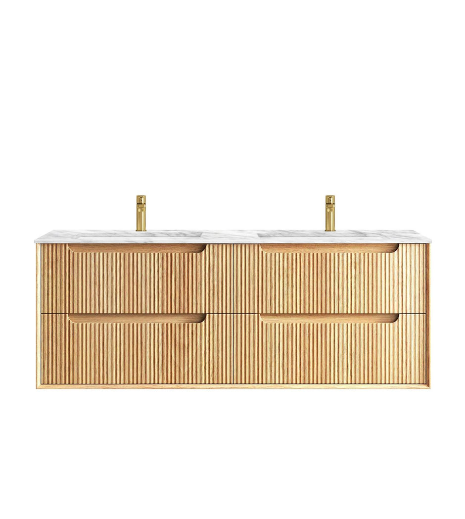 Byron 1500mm Sable Walnut Wall Hung Vanity