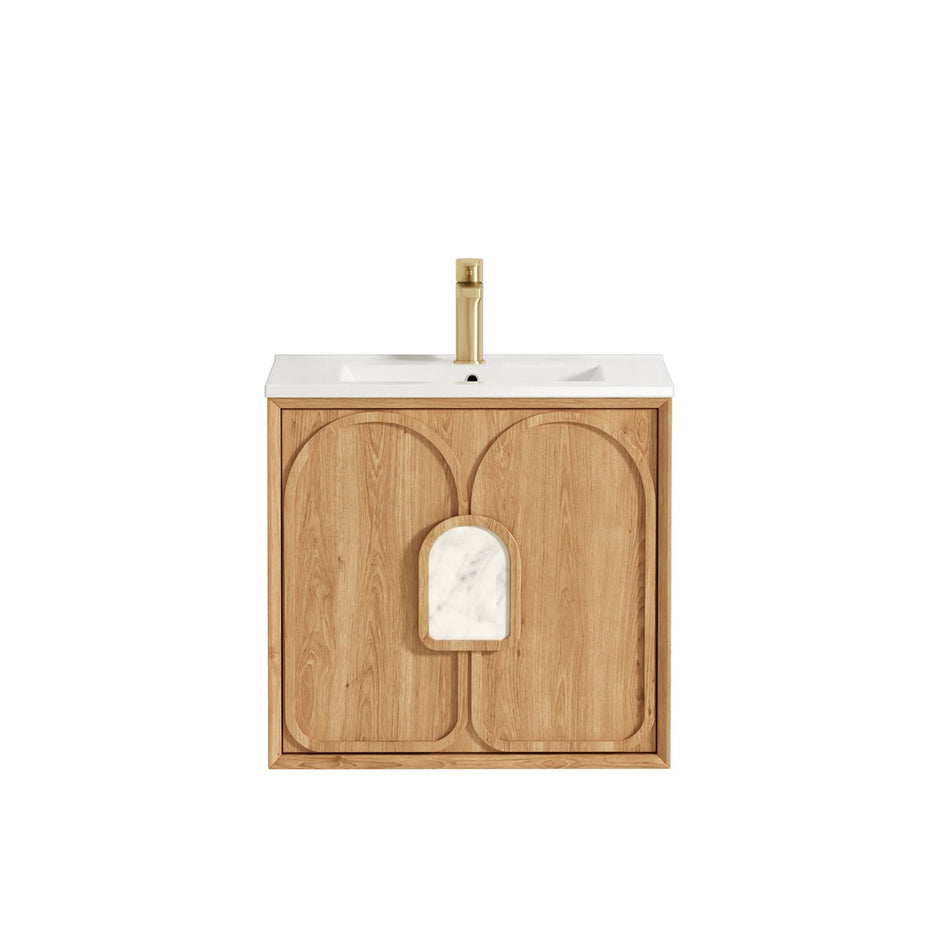 Laguna Mark II 600mm Woodland Oak Wall Hung Vanity