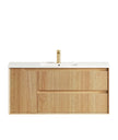 Byron Fluted 1200mm Woodland Oak Wall Hung Vanity