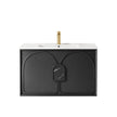 Laguna Mark II 900mm Black Oak Wall Hung Vanity