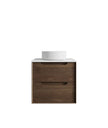 Hampton Mark II 600mm Satin White Wall Hung Vanity