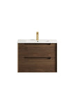 Byron 750mm Sable Walnut Wall Hung Vanity