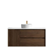 Byron 1200mm Natural Oak Wall Hung Vanity Double Bowl
