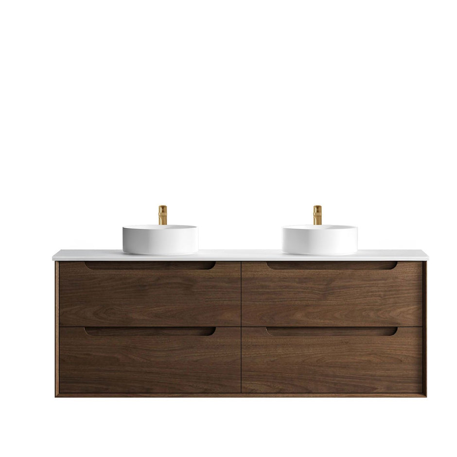Byron 1500mm Sable Walnut Wall Hung Vanity