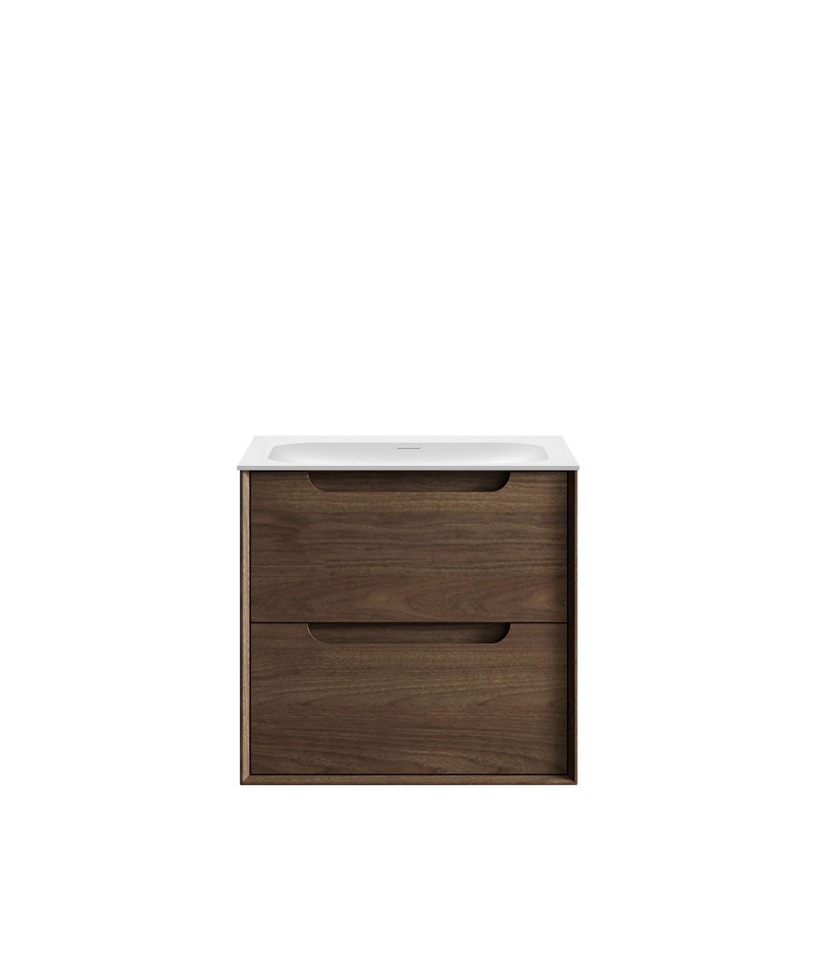 Hampton Mark II 600mm Satin White Wall Hung Vanity