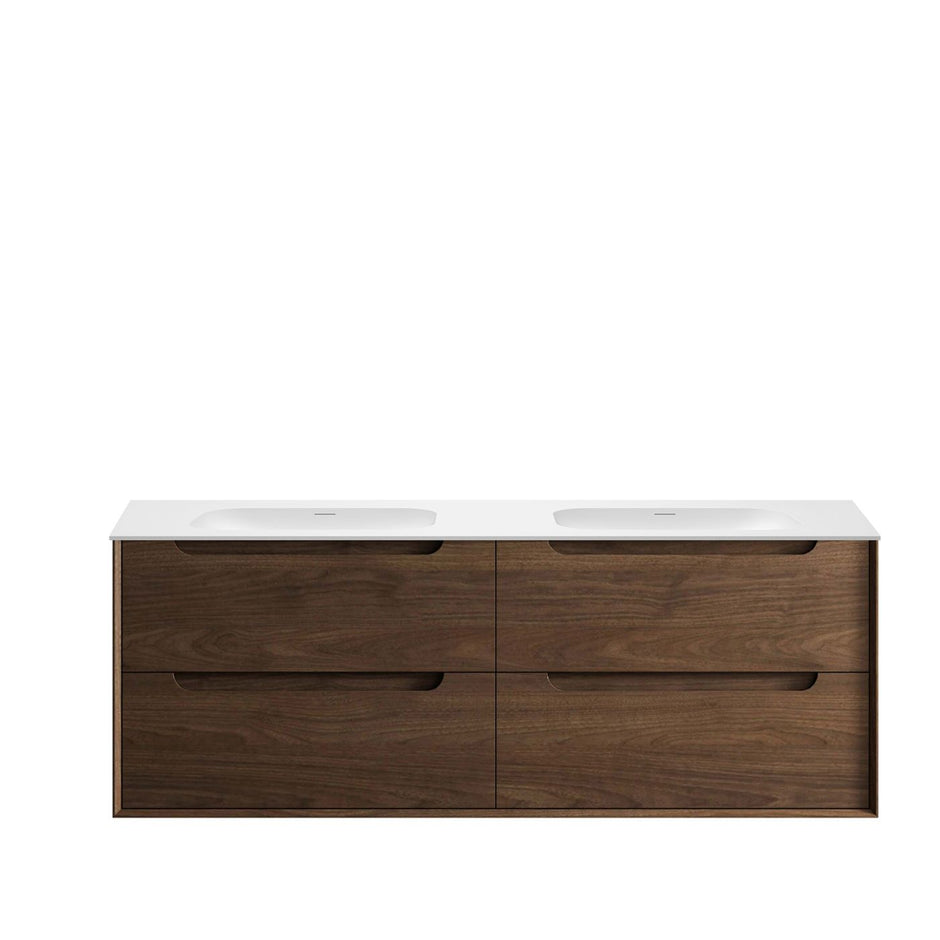 Byron 1500mm Sable Walnut Wall Hung Vanity