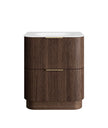 Havana Fluted 750mm Sable Walnut Floorstanding Curve Vanity