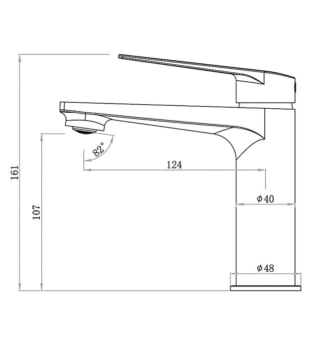 Zevio Basin Mixer Gun Metal Z13BMGM