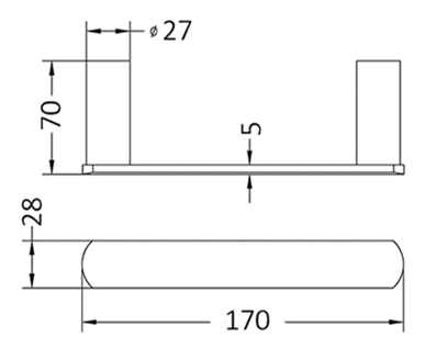 Vetto Paper Holder Brushed Nickel IS1708BN