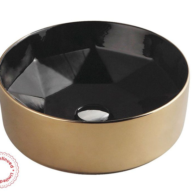 Starz Round 400x400x140 Black Basin