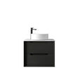 Byron 600mm Black Oak Wall Hung Vanity
