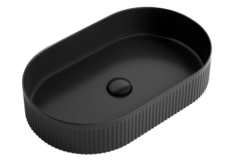 Otti Kensington Oval 560x350x120 Matte Black Basin