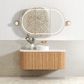 Bondi 1200mm Woodland Oak Fluted Curve Vanity