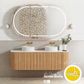 Bondi 1500mm Woodland Oak Fluted Curve Vanity