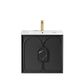 Laguna 600mm Black American Oak Wall Hung Vanity