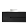 Byron 1200mm Black Oak Wall Hung Vanity