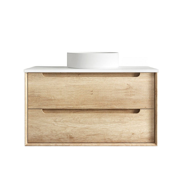 Hampton Mark II 900mm Satin White Wall Hung Vanity