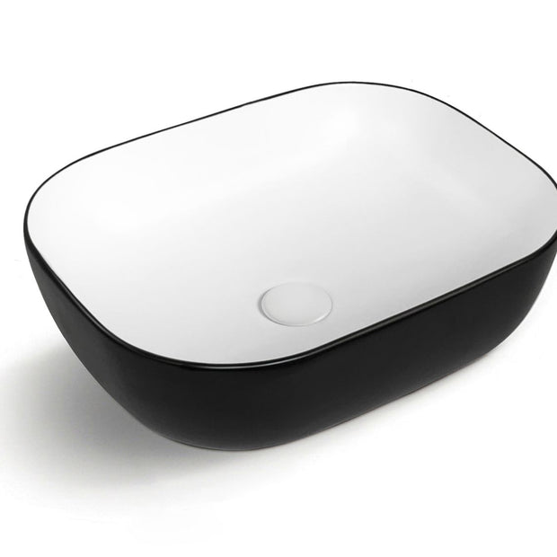 Artis Square 500x395x140 Matte Black & Matte White Basin
