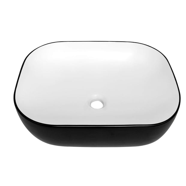 Artis Square 500x395x140 Matte Black & Matte White Basin