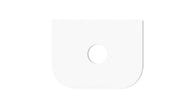 Bondi 600mm Satin White Fluted Wall Hung Curve Vanity (12TH & NTH Only)