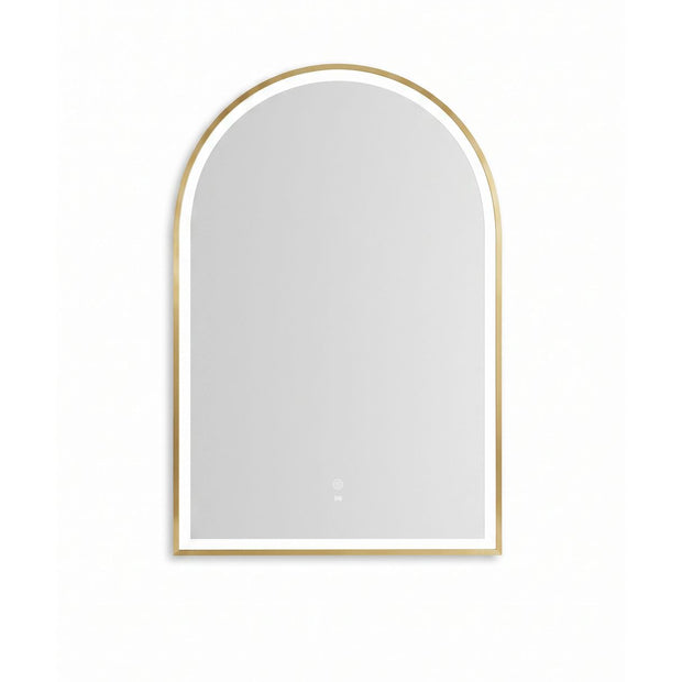 LED Archie 900(H)x600(W) Gold Metal Frame Tuffi Mirror