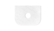 Bondi 600mm Satin White Fluted Wall Hung Curve Vanity (12TH & NTH Only)