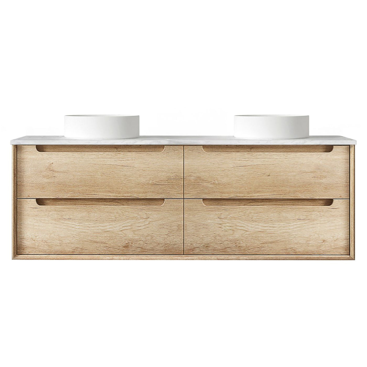 Byron 1500mm Natural Oak Wall Hung Vanity