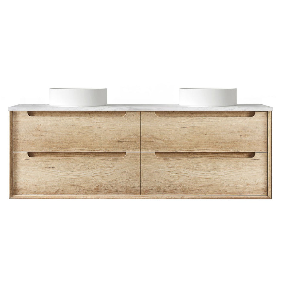 Byron 1500mm Natural Oak Wall Hung Vanity