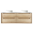 Byron 1500mm Natural Oak Wall Hung Vanity