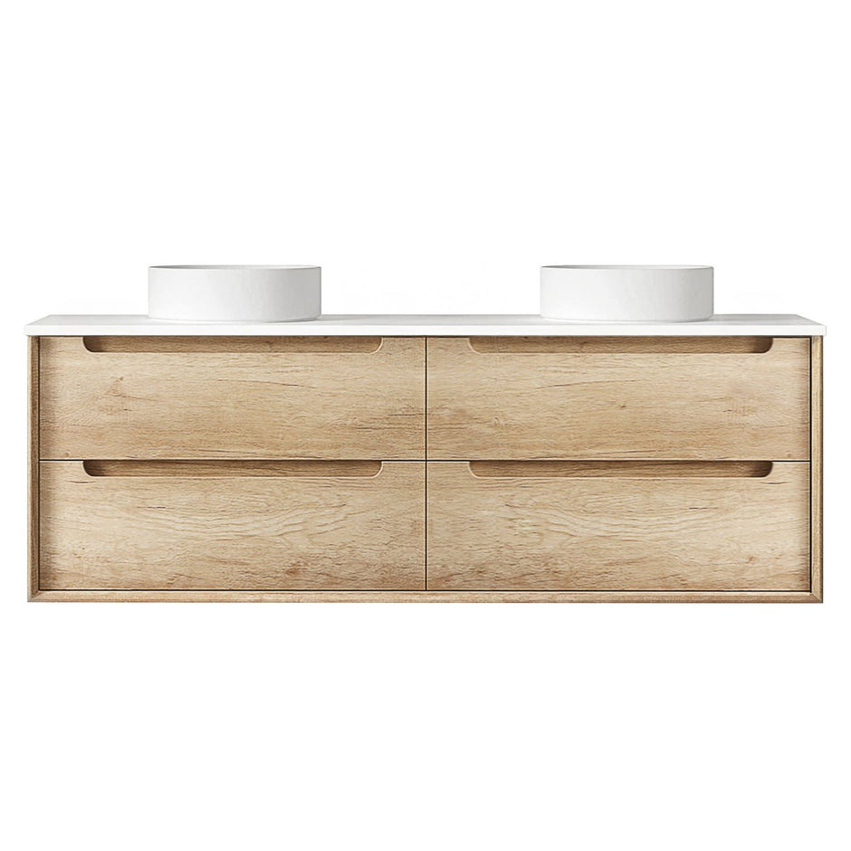 Byron 1500mm Natural Oak Wall Hung Vanity