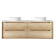 Byron 1500mm Natural Oak Wall Hung Vanity