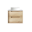 Byron 600mm Natural Oak Wall Hung Vanity